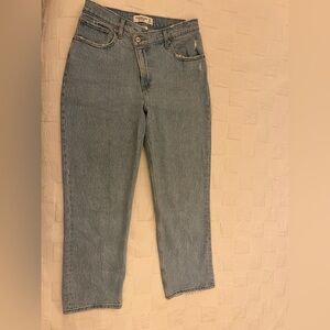 Abercrombie & Fitch Light Blue 90’s Straight Leg Jeans curve love size 8